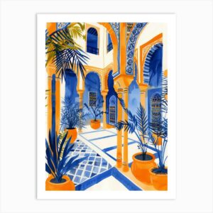 Courtyard Of A Moroccan Riad Wall Art